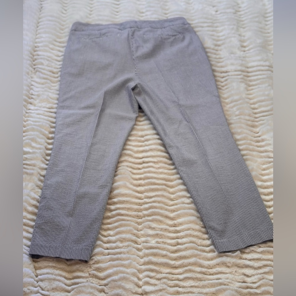 Crosby Madison Crop Pinstripe Pants- EUC